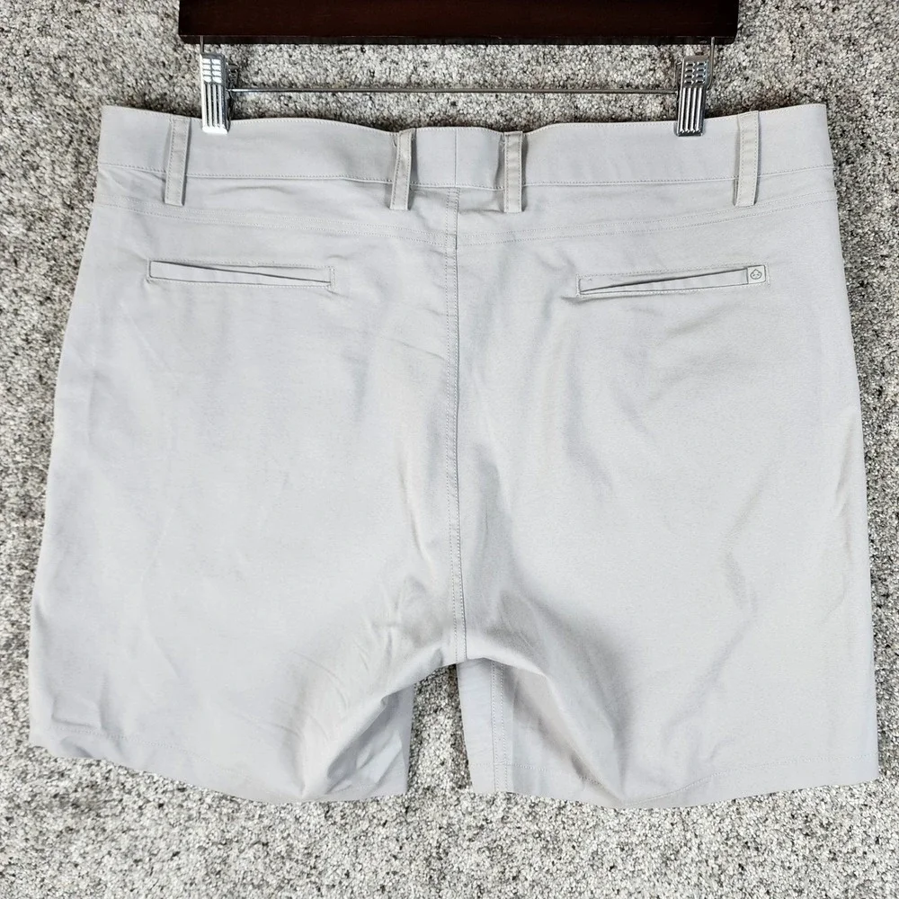 Tasc Performance Motion Shorts Mens 36 Tailored Fit Bamboo Blend Gray Excellent